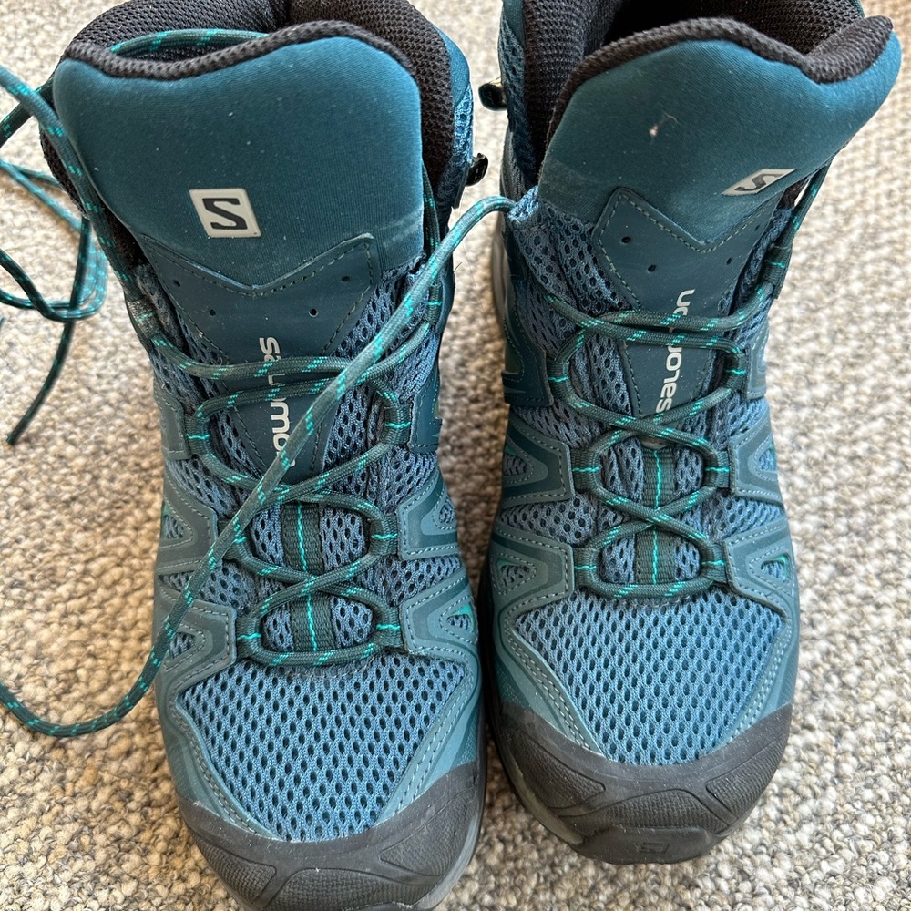 Salomon Blue Hiking Boots